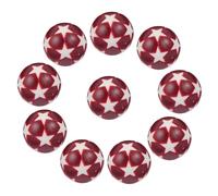STOBAZA 10 pezzi Palline Calcio Balilla in Plastica con Stelle Accessori Resistenti per Biliardini Tavolo Calcio Gioco Calciobalilla Esterno e Interno