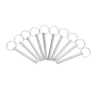 STOBAZA 10 Pezzi Spille Rilascio Rapido in Acciaio al Carbonio con Anello Sicurezza per Rimorchio Camion e Barca Clip di Fissaggio per Veicolo Agricolo e Carrello Dump Pin Traino