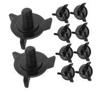 STOBAZA 10 pezzi Viti per Casco in Plastica Nera per Visiera e Accessori Caschi Compatibili Diverse Facili da Installare e Resistenti
