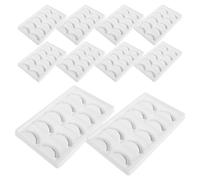 STOBAZA 10pezzi Ciglia Finte Sintetiche per Esercitazione Kit di Allenamento Strisce per Pratica di Extension Ciglia per Formazione e Preparazione al Trucco