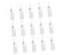 STOBAZA 15 Pezzi Bottiglie Vuote per Colla con Punta Ago Precisione Contenitori Flessibili per Dosaggio Colla per Progetti Fai da Te e Riparazioni Contenitori Multiuso per Liquidi e