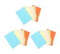 STOBAZA 15 pezzi Divisori per Raccoglitori Ad Anelli Colorati in Carta Indice per Notebook Planner Organizzazione Documenti Ufficio e Casa