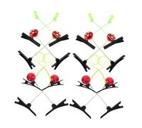 STOBAZA 16 Pezzi Mollette per Chioma Bambina in Plastica e Lega di Zinco, Accessori per Chioma Kawaii Design di Piante Delicate, Perfette la Vita Quotidiana