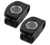 STOBAZA 2 Pezzi Clip Passacavi in Acciaio Inossidabile Nero per Barche e Yacht Guide Cavi Resistenti per Accessori Nautici e Camper Gestione Sicura e Stabile dei Fili Marines