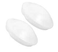 STOBAZA 2 Pezzi Copertura Lampada da Soffitto Rotonda in PC Bianco, Diffusore Luce Elegante per Camere e Cucine, Riduce L'abbagliamento Design Moderno Minimalista
