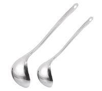 STOBAZA 2 pezzi Cucchiaio Scolagocce Acciaio Inossidabile con Design Separatore Olio per Filtrare Grassi e Zuppa Utensile Resistente e Facile da Conservare