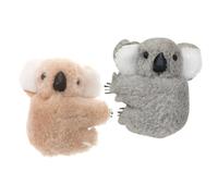 STOBAZA 2 pezzi Fermagli per Capelli Koala Unici per Donne Clip Piccole e Delicate in Colorazione e Grigio Accessori Morbidi e Resistenti per Stile Quotidiano e Look Accattivante