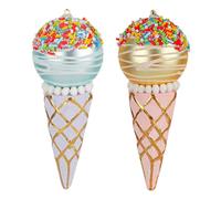 STOBAZA 2 Pezzi Gancio Di Gelato Decorazioni Natalizie in Casa Ciondolo Gelato Decorazioni Per Il Nuovo Anno Arredamento Dell'albero Di Natale