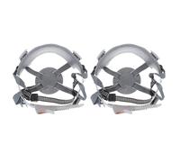 STOBAZA 2 Pezzi Inserti Interni per Casco di Sicurezza in Plastica 4 Punti di Pulsante, Protezione da Urti e Ventilazione Migliorata per Assemblaggio Auto e Lavori Meccanici