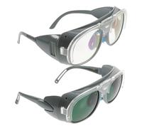 STOBAZA 2 pezzi Occhiali Protettivi Saldatura in Plastica Durevole Doppio Anti-impatti per Lavori Elettrici e Logging Sovraocchiali Sicuri per Protezione Occhi Saldatrice