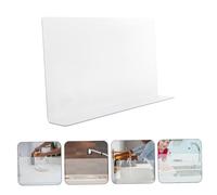 STOBAZA 2 Pezzi Paraspruzzi per da Bagno in PVC Trasparente Protezione Antischizzi Doccia Facile da Installare Attrezzi Resistente e Stabile per Bagno e