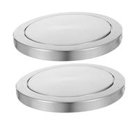 STOBAZA 2 Pezzi Pattumiera Incassato in Acciaio Inossidabile con Sportello Oscillante Compatibile per Cucina Contatori Moderni