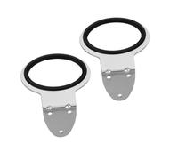 STOBAZA 2 pezzi Supporto Parete per Phon in Acciaio Inossidabile Porta Phon Muro per Bagno e Salone Organizer Moderno e Facile Accesso per Asciugacapelli