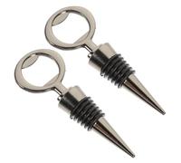 STOBAZA 2 pezzi Tappi per Bottiglie Vino Multifunzionali Tappi Ermetici Riutilizzabili per Conservare e Preservare Aroma Accessori Party per Bottiglie Olio e