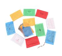 STOBAZA 20 Pezzi Bandiere Tibetane Colorate per Decorazione Versatile e Sospensione, per Meditazione e Luoghi di Culto Stile Tradizionale Raffinato
