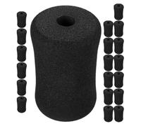 STOBAZA 20 Pezzi Cuscinetto in Spugna per Panca Addominali, Imbottitura per Caviglie per Macchine Leg Extension e Leg Curl, Nero, per Attrezzatura da Palestra