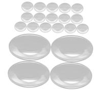 STOBAZA 20 Pezzi Lenti d Ingrandimento Trasparenti in Spessore Doppia Convessità per Ispezione Gioielli e Riparazioni Dettagliate Portatili e Resistenti