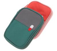 STOBAZA 2pezzi Borsa per Medicinali Vuota Portatile da Borsa per Pronto Soccorso Leggera per Campeggio Escursionismo e Uso Quotidiano Chiusura Cerniera
