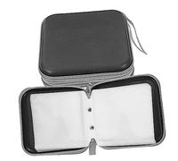 STOBAZA 2pezzi Cd Dvd Storage Case Chiusura Cerniera Capacità Dischi Organizer Per Auto e Casa Cd Dvd e Custodia Per e Media