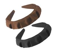 STOBAZA 2pezzi Fasce per Capelli in Tessuto da Donna Fasce Larghe per Capelli Retrò Copricapo da Ragazza da Donna da Usare in Vari Outfit e Occasioni
