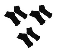 STOBAZA 3 Paia Copriscarpe per Unghie Nero Leggero e Traspirante Design a Bocca Piatta, per Sessioni di Ricostruzione Unghie in Gel e Pedicure