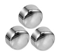 STOBAZA 3 pezzi Coperchi in Acciaio Inossidabile per Shaker Cocktails e Tè al Latte Tappi Antispruzzo per Bottiglie Mixer Facili da Montare Chiusura Sicura per Uso e Professionale
