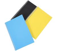 STOBAZA 3 Pezzi Quaderno a Spirale Monocromo per Ufficio e Lavoro, Carta | Pagine per Appunti, Semplice Design, per Insegnanti e Impiegati, Pianificazione Agenda e Note Quotidiane
