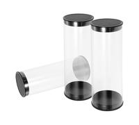 STOBAZA 3 Pezzi Tubo Portapalline da Golf in PVC Trasparente per Uso | Scatola Display Portatile, Protegge le Palline da Sporco, Contenitore Cilindrico per Collezione