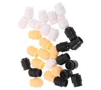 STOBAZA 30 Pezzi Manopola Interruttore a Levetta per Chitarra Elettrica in Plastica Resistente Copri Pomello Rotondo Punta a Croce Colori Bianco Nero Giallo Accessori per Controllo