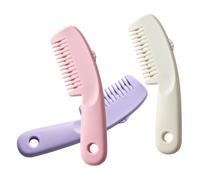 STOBAZA 3pezzi Pettini per Styling dei Capelli Lame di Precisione Forbici per Taglio e Pettine per Diradare i Capelli Strumento Multifunzione per Barberi e Casa Design Portatile e Adatto