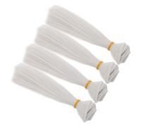 STOBAZA 4 Pezzi Estensioni Capelli per Bambole in Resistente al Calore Dritti per Parrucche Te Mix Colori per Creazioni Artistiche e Intrecci