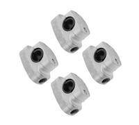 STOBAZA 4 Pezzi Supporto Maniglia per Tagliaerba, Staffa Alluminio 26mm | Montaggio Facile, Assorbimento Urti, Design Ergonomico, Uso Versatile per Giardinaggio, Argento
