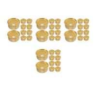 STOBAZA 40 Pezzi Barattolo in Alluminio da 150ml, Oro, Sigillo Ermetico | Contenitore Vuoto Leggero e Portatile, per Bevande e Alimenti, Uso Esterno, Chiusura Sicura