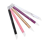 STOBAZA 5 pezzi Pennelli Nail Art in Silicone per Decorazione Unghie Penna Liner Leggera e Durevole per Disegni Dettagliati e Motivi Speciali