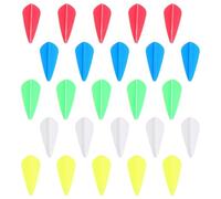 STOBAZA 50 Pezzi Alette in Gomma per Impennatori Resistenti per Tiro con Arco Accessori per Cacciatori e Sportivi Kit per Stabilità e Controllo del Movimento Colore Casuale Colore Casuale