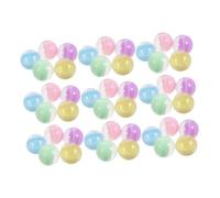 STOBAZA 50 Pezzi Capsule Riempibili Macaron Traslucide Contenitori Plastica Resistenti per Distributori Automatici Giocattoli e Colori Morbidi per Feste