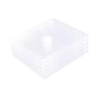 STOBAZA 5pezzi Custodie Cd Trasparenti Con Vassoio Interbloccante Case Standard Porta Cd Dvd Vuoti Con Supporto Sicuro Per Musica e Film