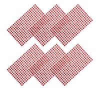 STOBAZA 6 Fogli di Adesivi Gemme Acriliche Autoadesive Rosse per Decorazioni Fai da Te, Strass per Artigianato e Gioielli Artigianali, Kit Decorativo per Custodie Cellulari e Album