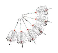 STOBAZA 6 Pezzi Gabbia Esche da Pesca in Acciaio Resistente Trappola Esche per Carpe Portatore con Apertura per Alimentazione Efficiente e Mantenimento Ottimale Accessorio per Pesca