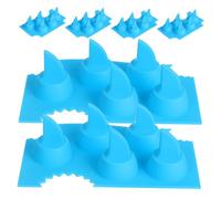 STOBAZA 6 Pezzi Griglia ghiaccio creativa stampo in silicone a forma il ghiaccio modella forme divertenti vassoi per stampi Gel silice Sky-Blue
