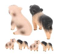 STOBAZA 6 Pezzi Miniature Pig Figurines in Resin Realistic Farm Animal Statues For DIY Crafts Table Centerpieces Educational Play And Micro Landscape Decor Childsafe And Detailed