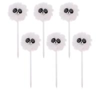 STOBAZA 6 Pezzi Penna a Sfera Kawaii Soffice in Peluche Bianca con Inchiostro Fluido, per Note-taking e Back To School Party per Ragazze