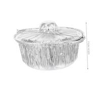 STOBAZA 6 Pezzi Pentole Zuppa Alluminio Usa e Getta con Coperchi Resistenti e Spesse per Cottura Cottura al e Servizio in Campeggio e Picnic Outdoor
