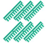 STOBAZA 6 Pezzi Pettine per Elettroforesi in Plastica Verde 10 Denti e 10 Pozzetti, Spaziatore Sottile da 0,75mm, Caricamento Preciso per Analisi Gel Agarosio e Ricerca Biologica