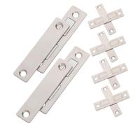 STOBAZA 6 Pezzi Porta di aspirazione magnetica invisibile Cassetto magnetico più vicino Porta magnetica cattura forte per mobili da cucina Acciaio inossidabile