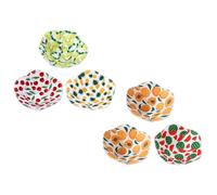STOBAZA 6pezzi Ciotola per Microonde Supporto Copertura per Cibo Caldo Ciotola per Zuppa Supporto per Microonde Facile da Pulire Riutilizzabile Resistente ai Graffi Stili multipli