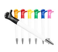 STOBAZA 7 Pezzi Penna a Sfera Cartone Animato Forma Pollice in Plastico per Back To School Party, Esperienza di Scrittura Fluida e Design Portatile per Area Studio e Workspace