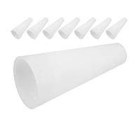 STOBAZA 8 Pezzi Rocchetti di Plastica Conici per Filo da Ricamo Tubi di Avvolgimento in Polipropilene Bianchi Leggeri Porta Bobina per Organizzazione Filato e Lavoro a Maglia Accessori