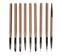 STOBAZA 9pezzi Pennelli per Unghie Penna per Nail Art Strumento per Pitturare le Unghie Pennello per Manicure Pittura per Strumenti per Saloni di Bellezza Forniture per Pitturare