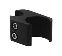 STOBAZA Accessorio Supporto Versatile e Resistente per Sedia a Rotelle in Alluminio Morsetto Tubolare Nero per Bastoni da Passeggio, Adatto a Uso Interno ed Esterno